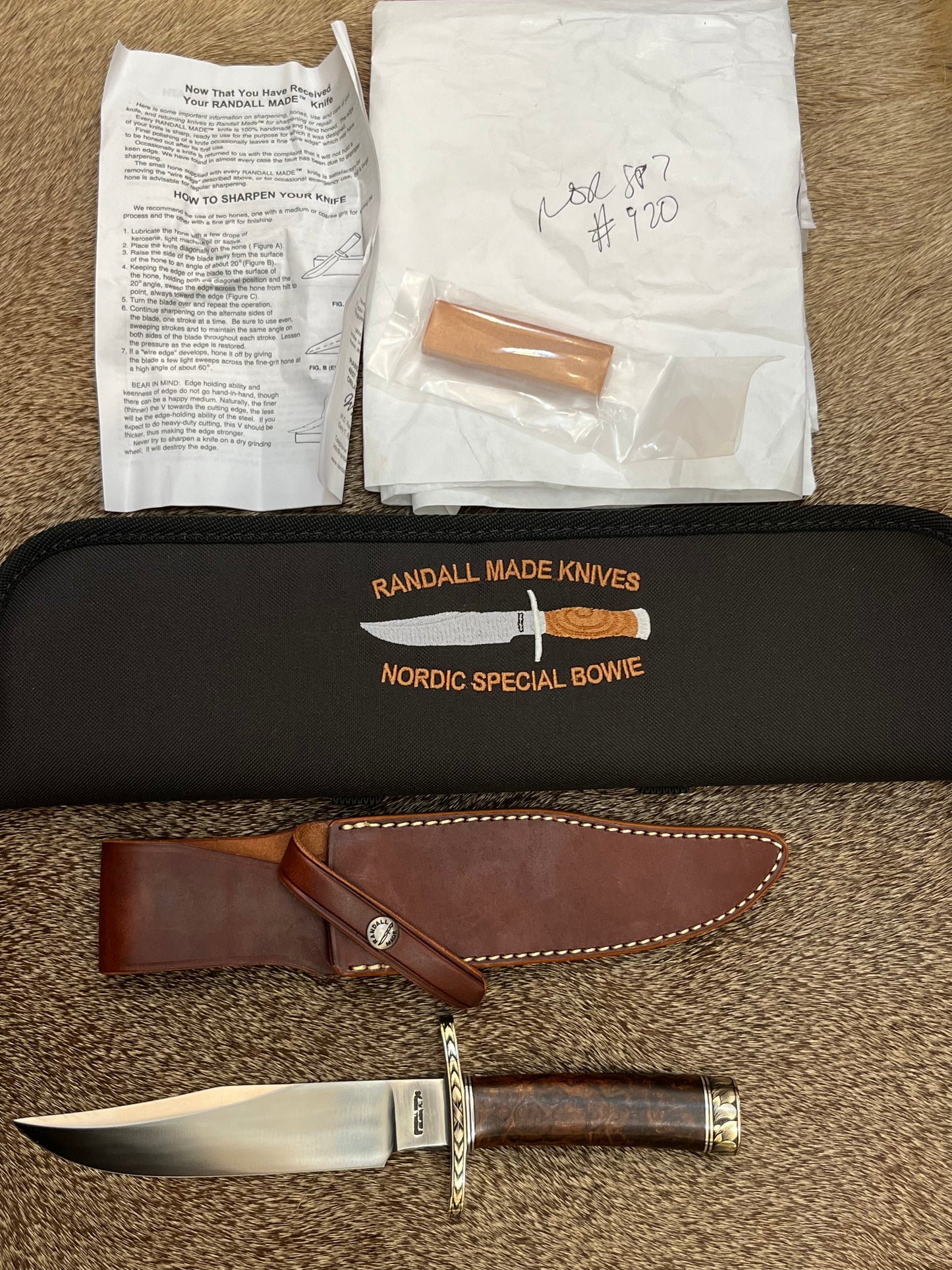 Nordic Special, Expedition Grade Iron Wood, Nickel Silver Hardware and Engraved by Ron Skaggs