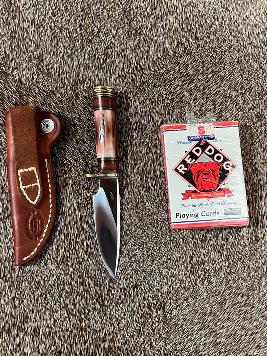 Model #25 Miniature Red Dog #625 Engraved Master Engraver Jere Davidson with Fine Silver Inlay Only a handful of these #25’s came out of the shop