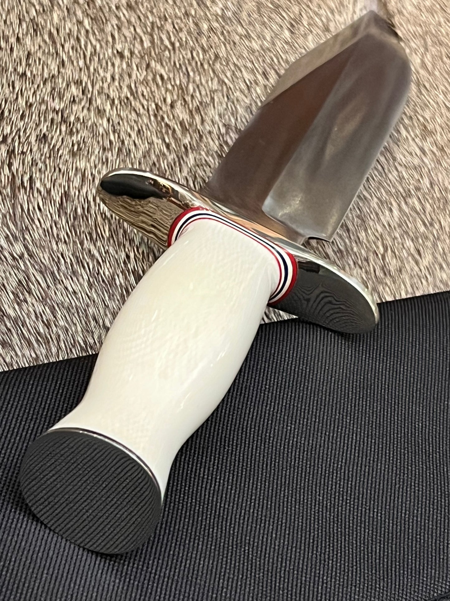 #12-9” #14 Grind Sportsman Bowie with Elephant Ivory