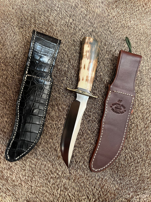 Model 4-6” Fighter Fossil Walrus Engraved by Master Engraver Jere Davidson with Gold Inlay