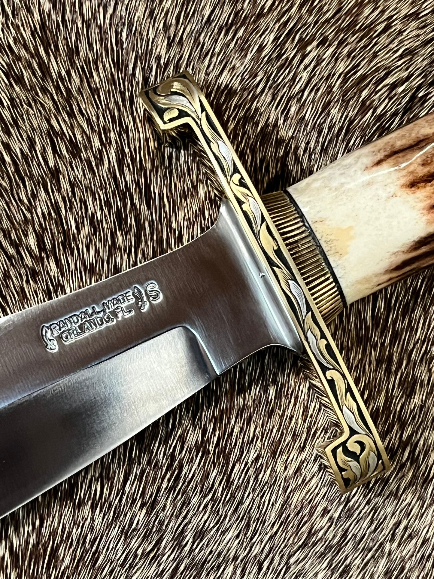 Model 12-8 Big Bear Crown Stag, Engraved by Master Engraver Jere Davidson with Fine Silver Inlay
