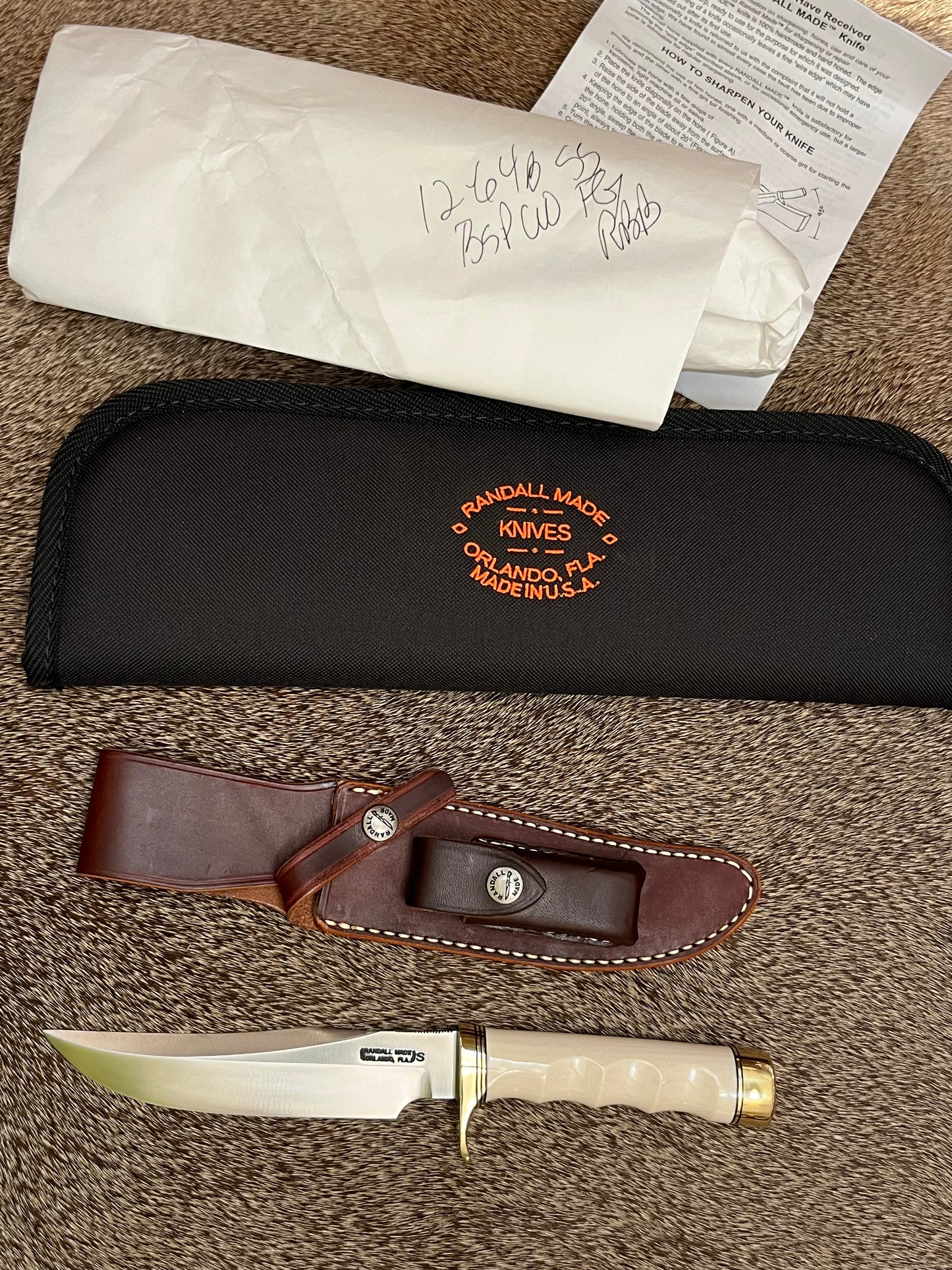 Model 12-6” Little Bear Bowie David Warther S Grade