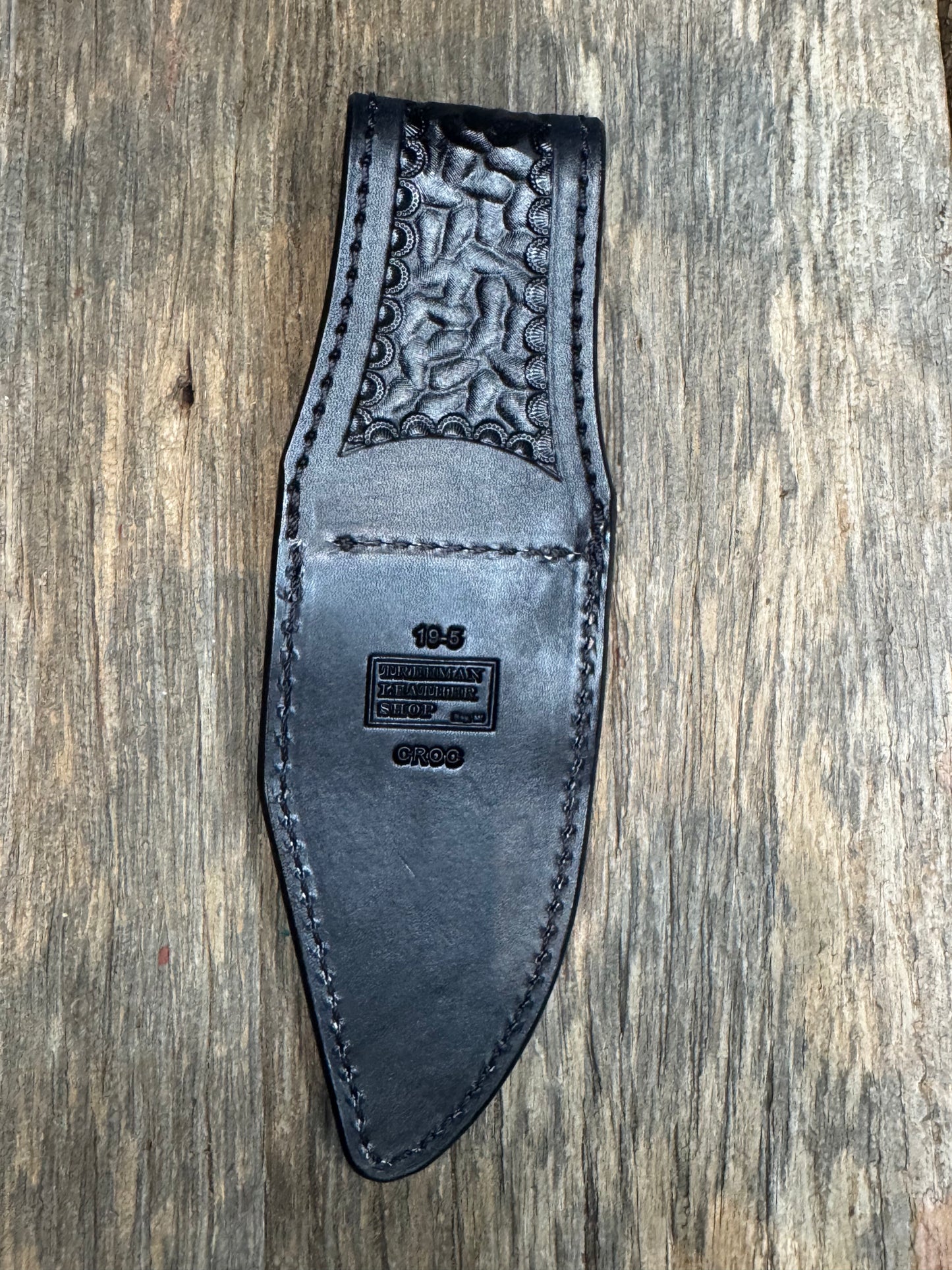 Randall Model 19-5 Exotic Natural Crocodile Sheath from Treeman.