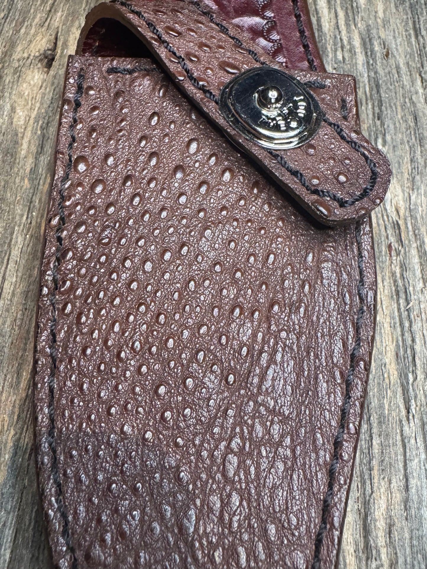 Randall Model 19-5 Exotic Snapping Turtle Skin Sheath from Treeman.