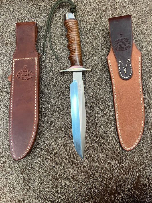 New in Paper Randall Knife Model 1-7 Korean War Commemorative 1 of 50 made Leather