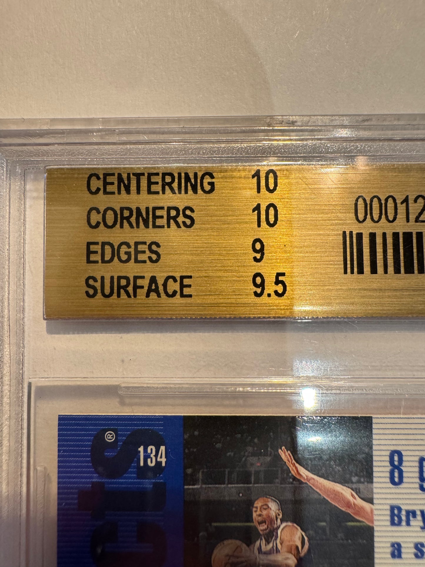 1996/97 Upperdeck SP Kobe Bryant BGS 9.5 two sub grades are 10’s Rare pop report
