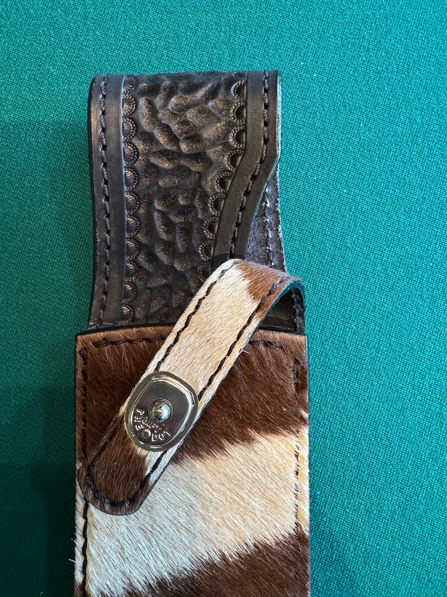 Randall Model 12-9 Clip Point Sheath in Exotic Zebra by Treeman.