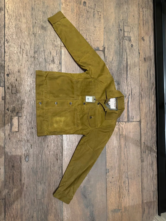 Rare Filson Tin Cloth Short Lined Cruiser | Extra Small Made in USA | Dark Tan 11010762