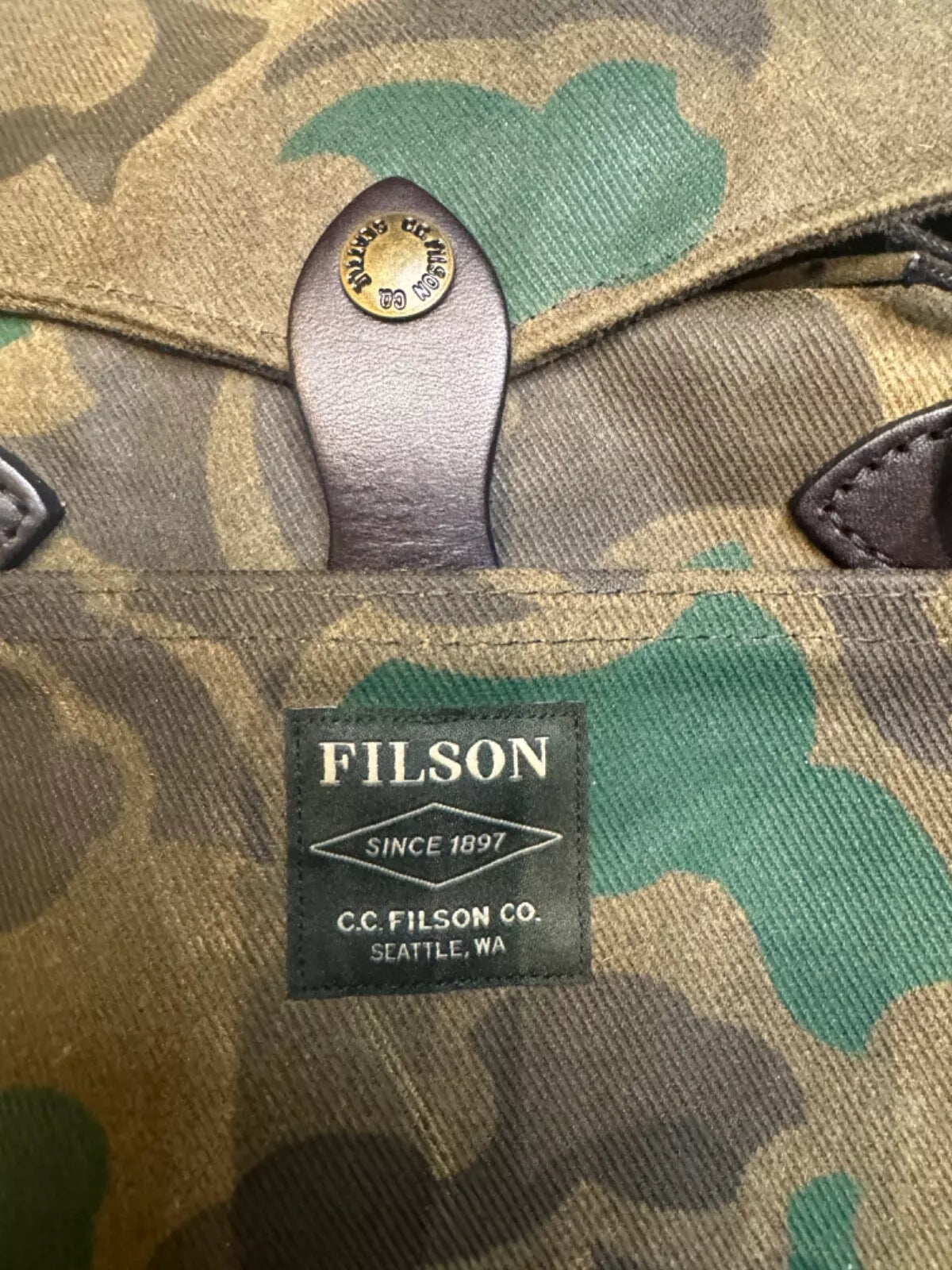 Rare Filson Dark Wax Shrub Briefcase NWT Made in USA - 20226928