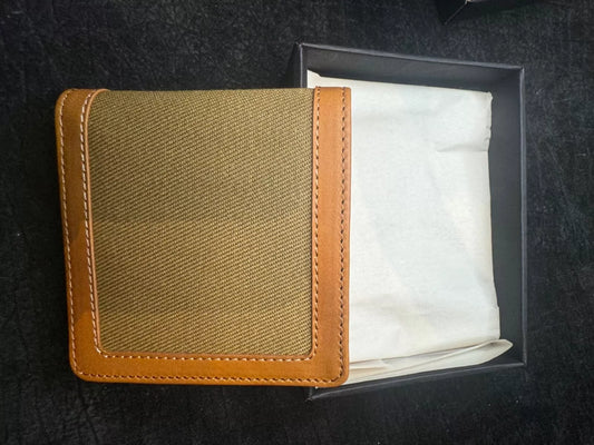 New in Box Filson Packer Leather Wallet in Tan Twill USA 20187880