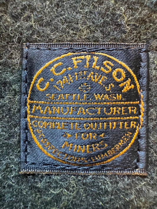 Rare Filson Mackinaw Wool Anorak XL 20263386 MADE IN USA Forest Green Hoodie