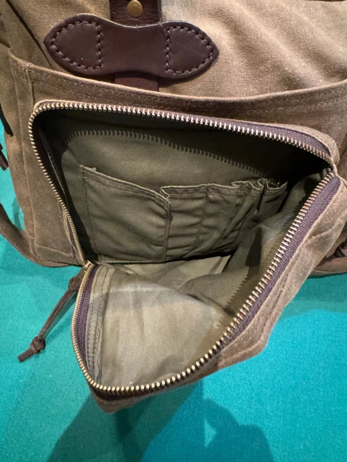 Filson 48-Hour Tin Cloth Briefcase | Made USA | Very Rare | Otter Green | 70328