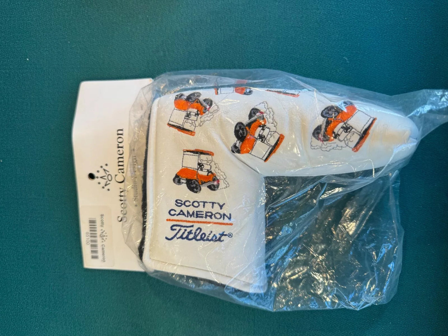 New in Bag Rare Scotty Cameron 2006 Augusta White Golf Cart Head cover