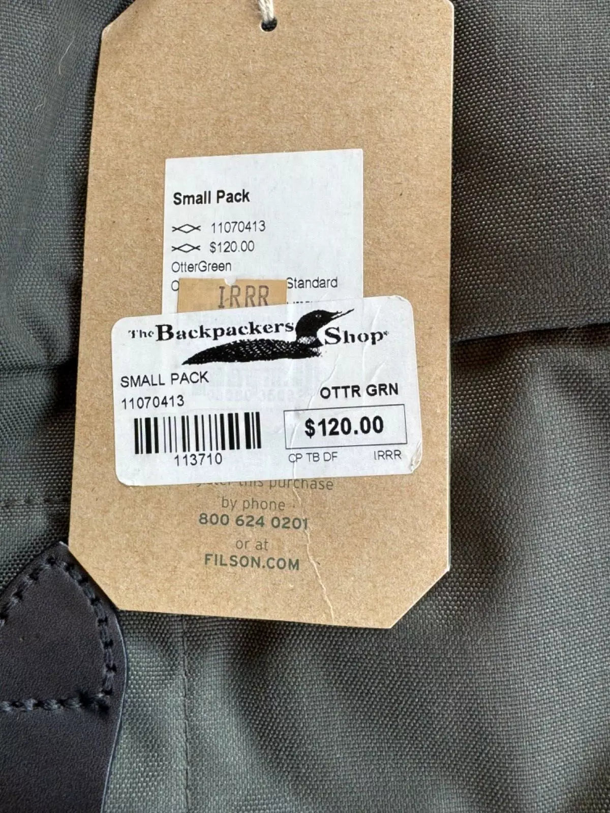 Filson Nylon Small Drawstring Pack Mackinaw Insert NWT Discontinued Rare 2015 #11070413
