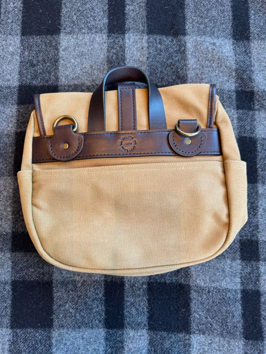 Filson Small Rugged Twill Field Bag | NWOT | Tan | USA | MSRP $450 | 70230