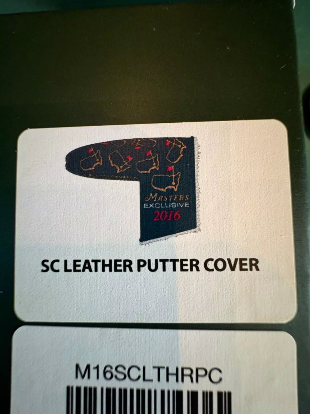 New in Box Scotty Cameron Leather Head cover 2016 Masters Exclusive unused Rare