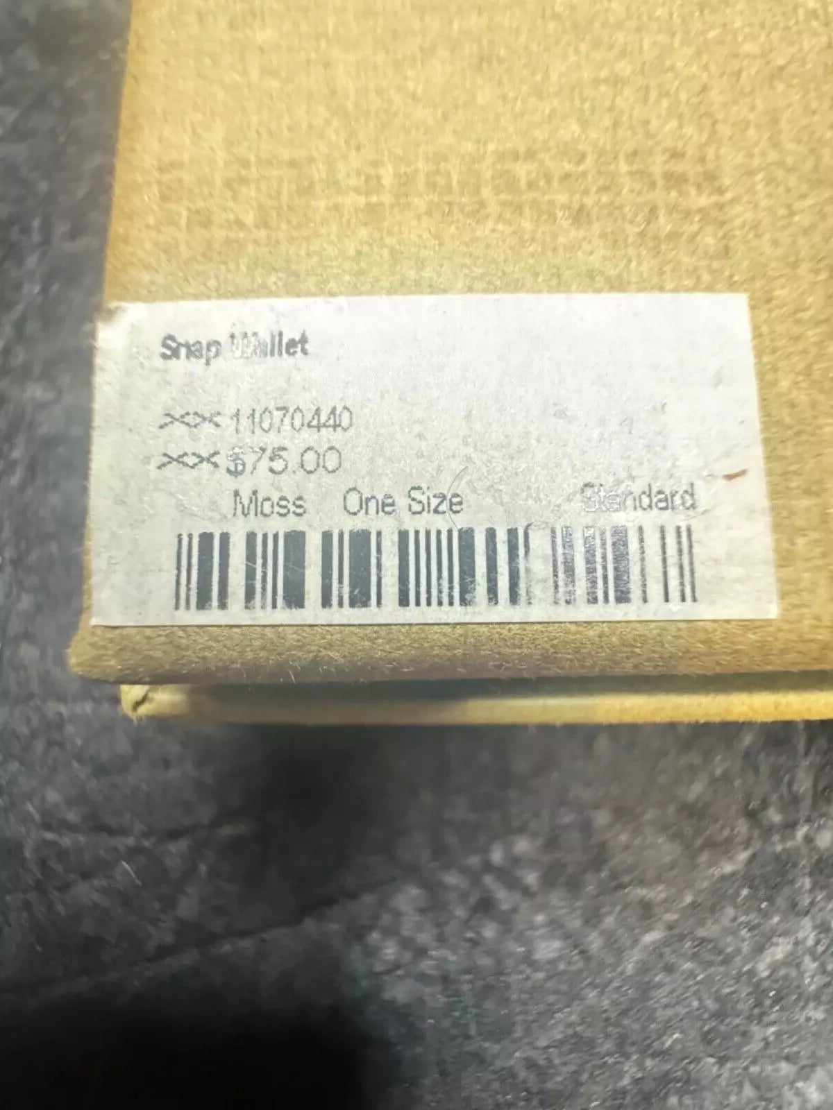 New in Box Rare Filson Snap Wallet Moss Felt Pouch #11070440 Discontinued