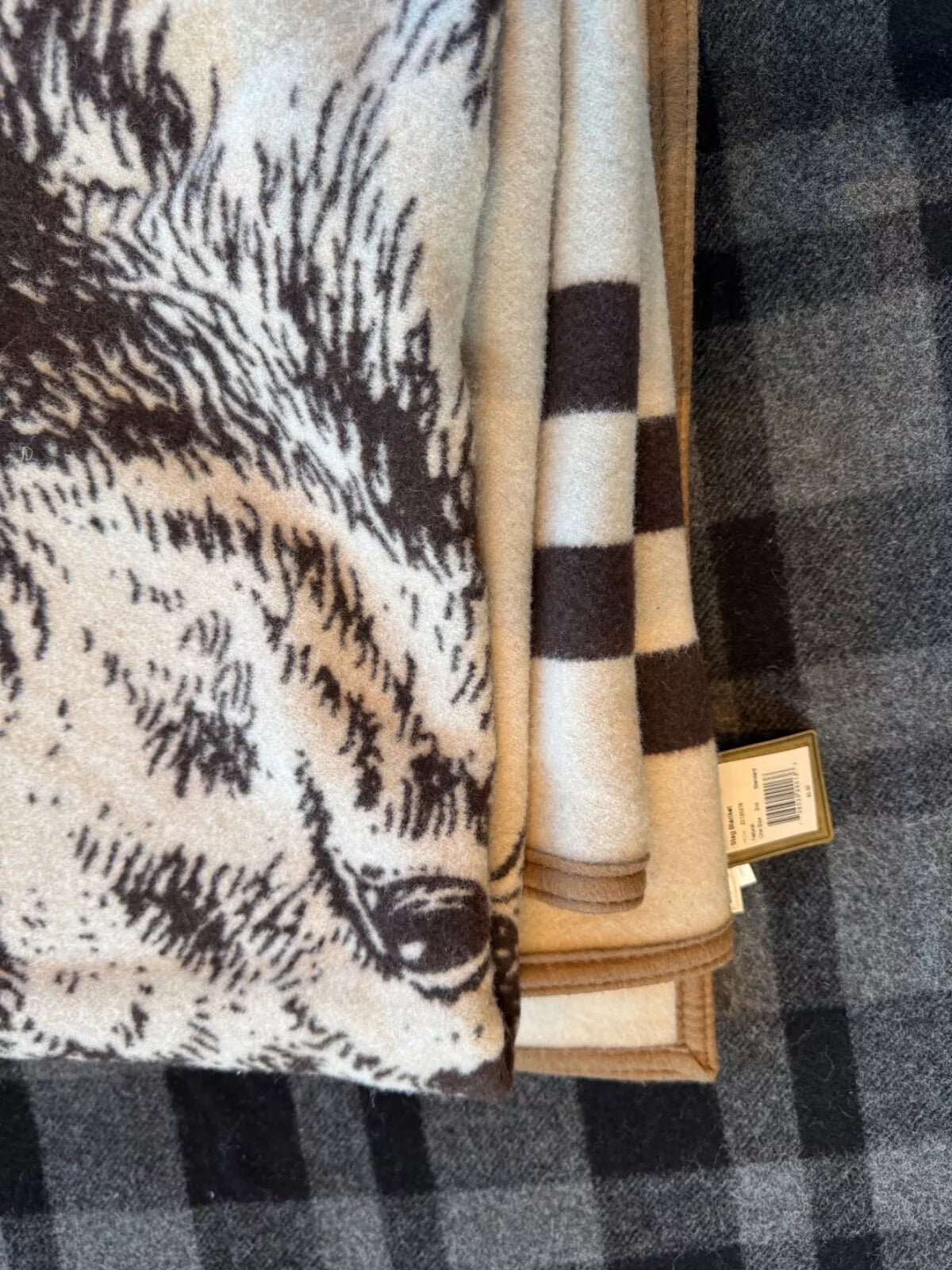 New NWT USA MADE Filson Pendleton 1st Wool Blanket Stag 80 by 64, 20130378