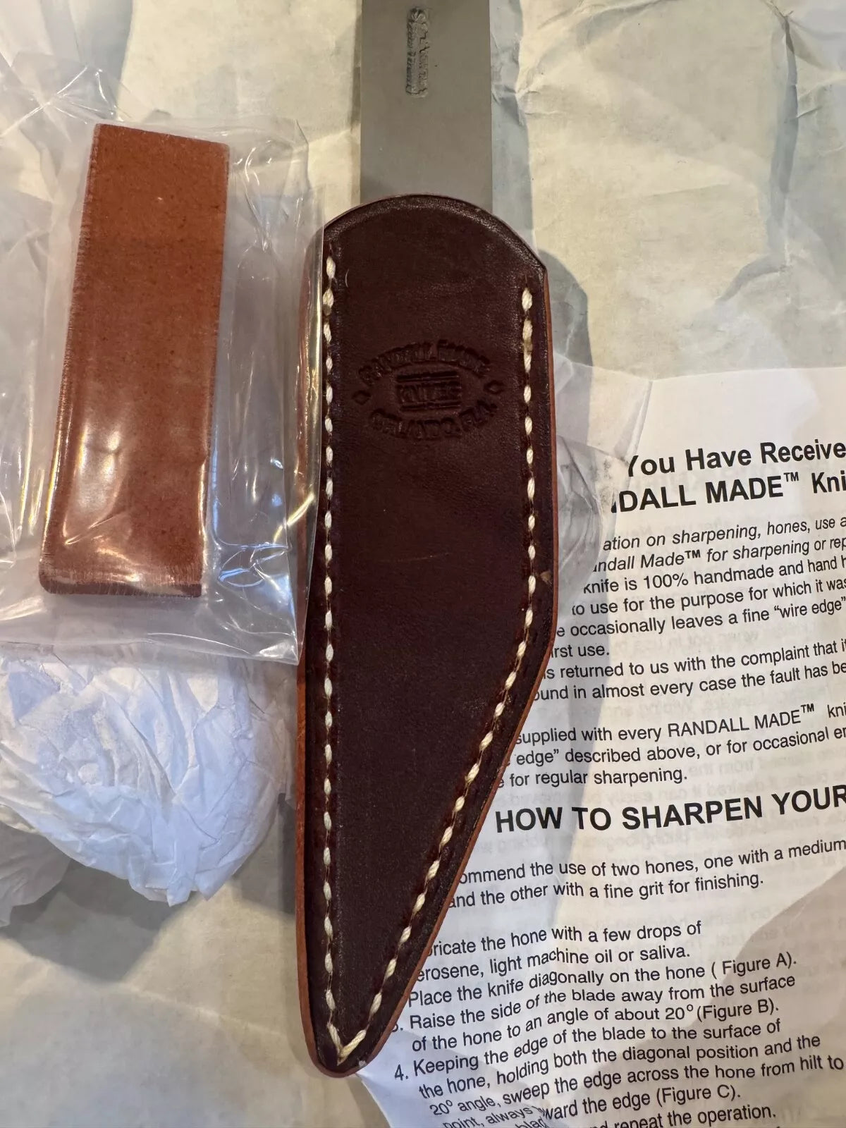 New in Paper Randall Knife Model Tailor Stainless Steel Last one!