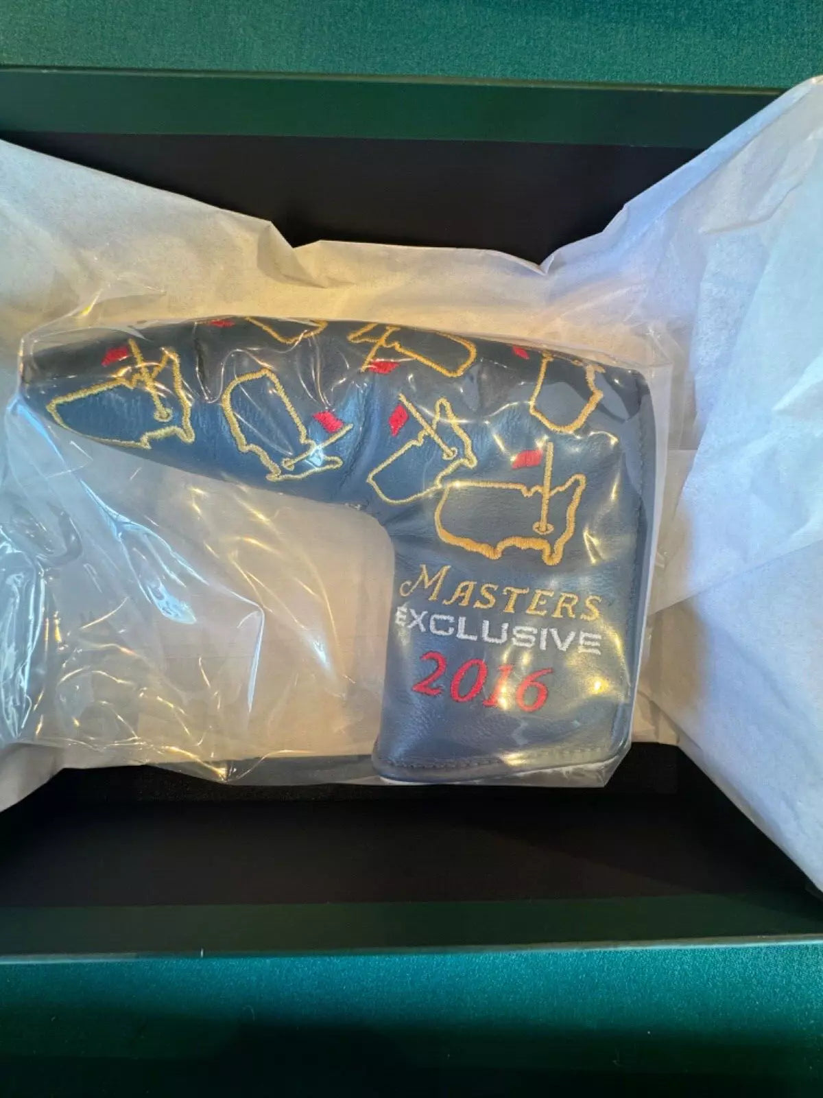 New in Box Scotty Cameron Leather Head cover 2016 Masters Exclusive unused Rare