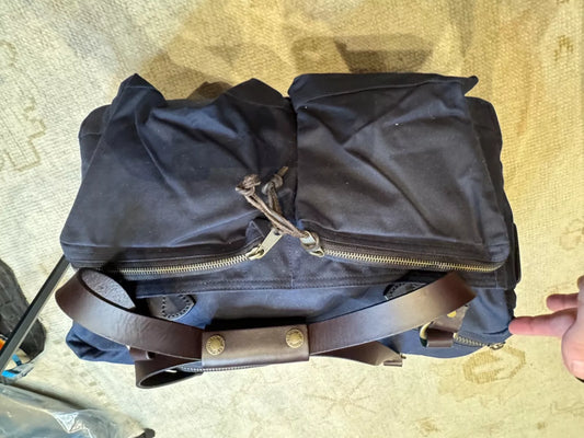 Filson 48-Hour Tin Cloth Briefcase | Made in USA | Very Rare | Navy | 70328