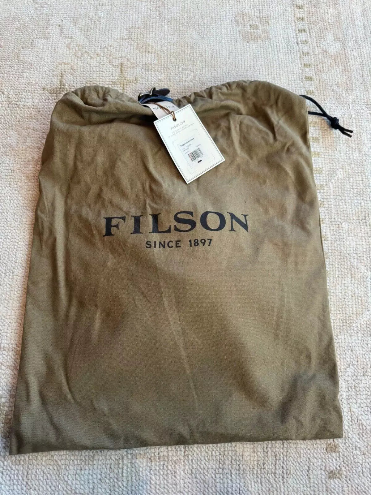 FILSON RUGGED SUEDE HOBO DARK TOBACCO NWT RARE USA MADE LONG GONE!! -20020580