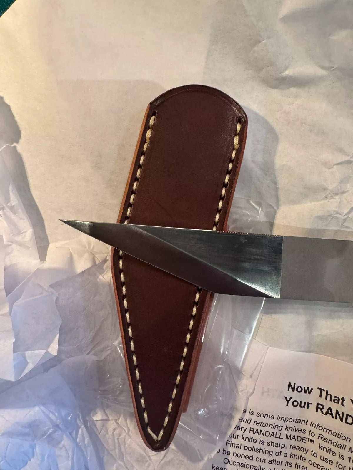 New in Paper Randall Knife Model Tailor Stainless Steel Last one!