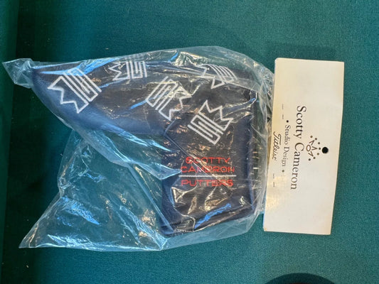New in Bag Rare Scotty Cameron Navy Dancing Custom Shop 500 Head cover