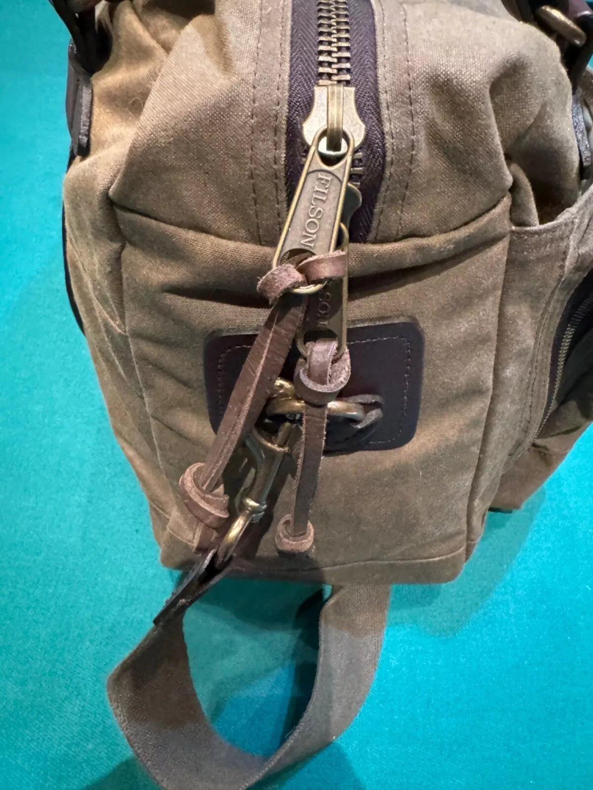 Filson 48-Hour Tin Cloth Briefcase | Made USA | Very Rare | Otter Green | 70328