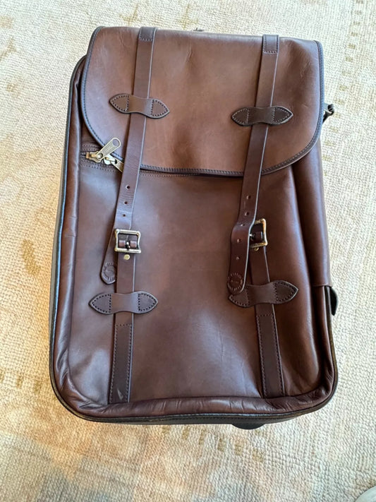 Grail Filson Weatherproof Rolling Carry-On Bag in Sierra Brown Leather New Rare