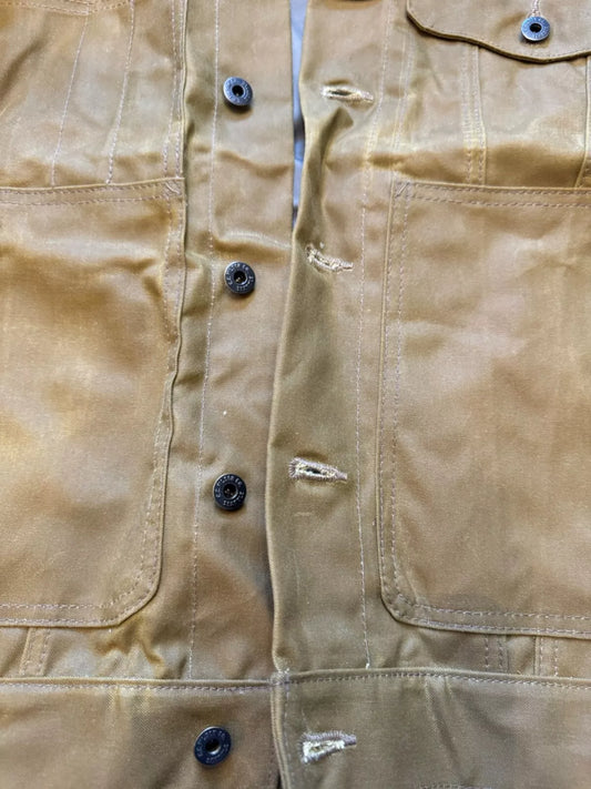 Rare NWT Filson Tin Cloth Short Lined Cruiser Medium USA Made Dark Tan 11010762
