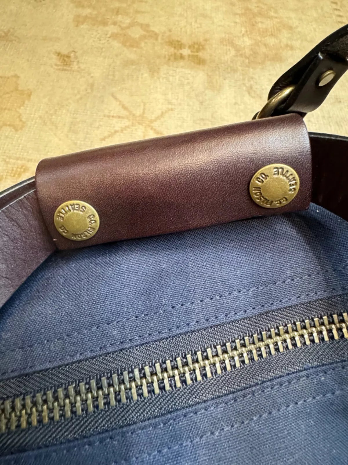 Filson 48-Hour Tin Cloth Briefcase | Made in USA | Very Rare | Navy | 70328