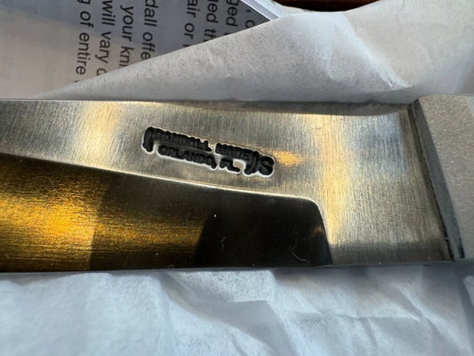 New in Paper Randall Knife Model 10-5 Fisherman Aluminum Stainless Steel Blade