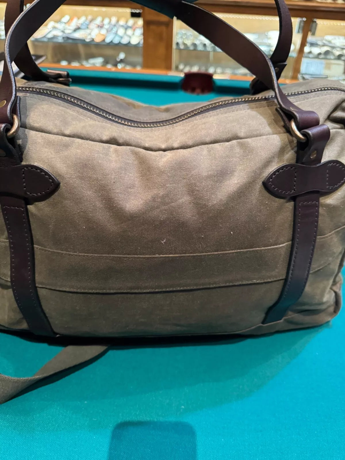 Filson 48-Hour Tin Cloth Briefcase | Made USA | Very Rare | Otter Green | 70328