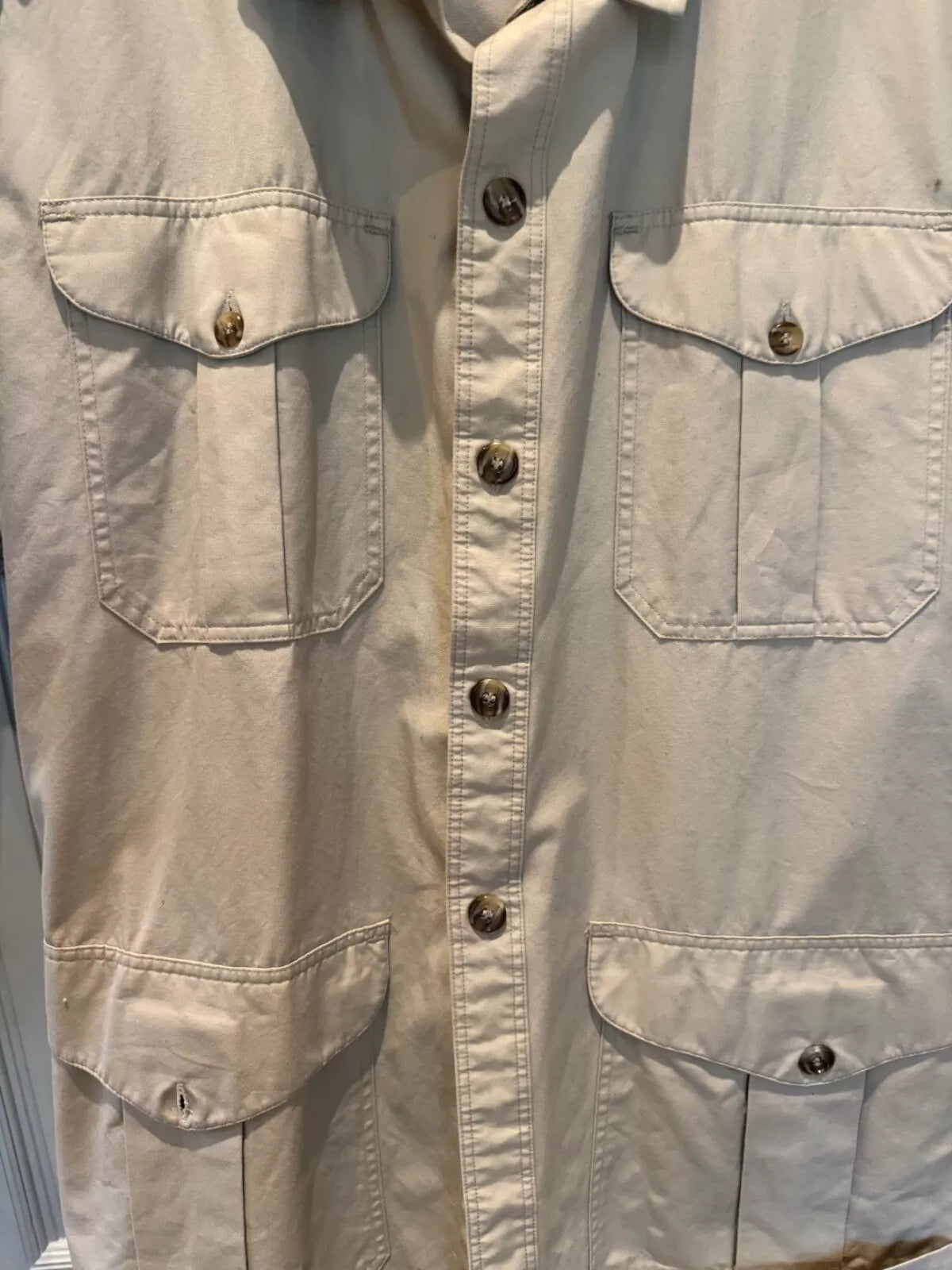 Rare Vintage New With Tags Filson Seattle Classic Safari Bush 553 Jacket XL Tan