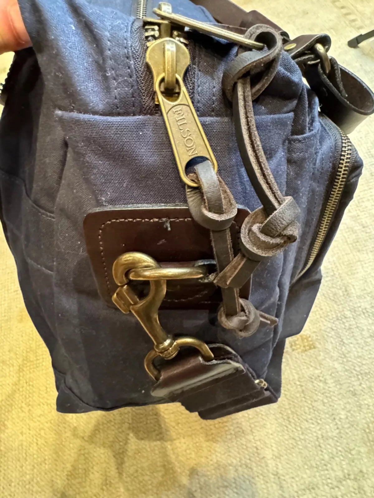 Filson 48-Hour Tin Cloth Briefcase | Made in USA | Very Rare | Navy | 70328