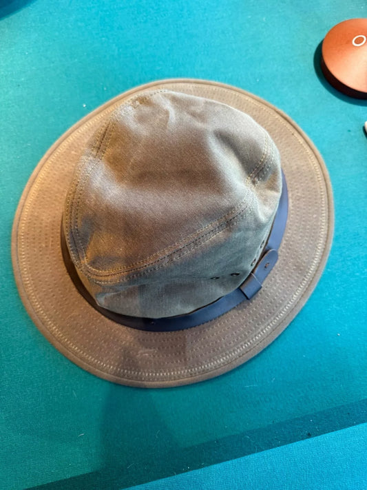 Filson Shelter Cloth Packer Hat | Med | Made in USA | Otter Green | Rare 60017341103