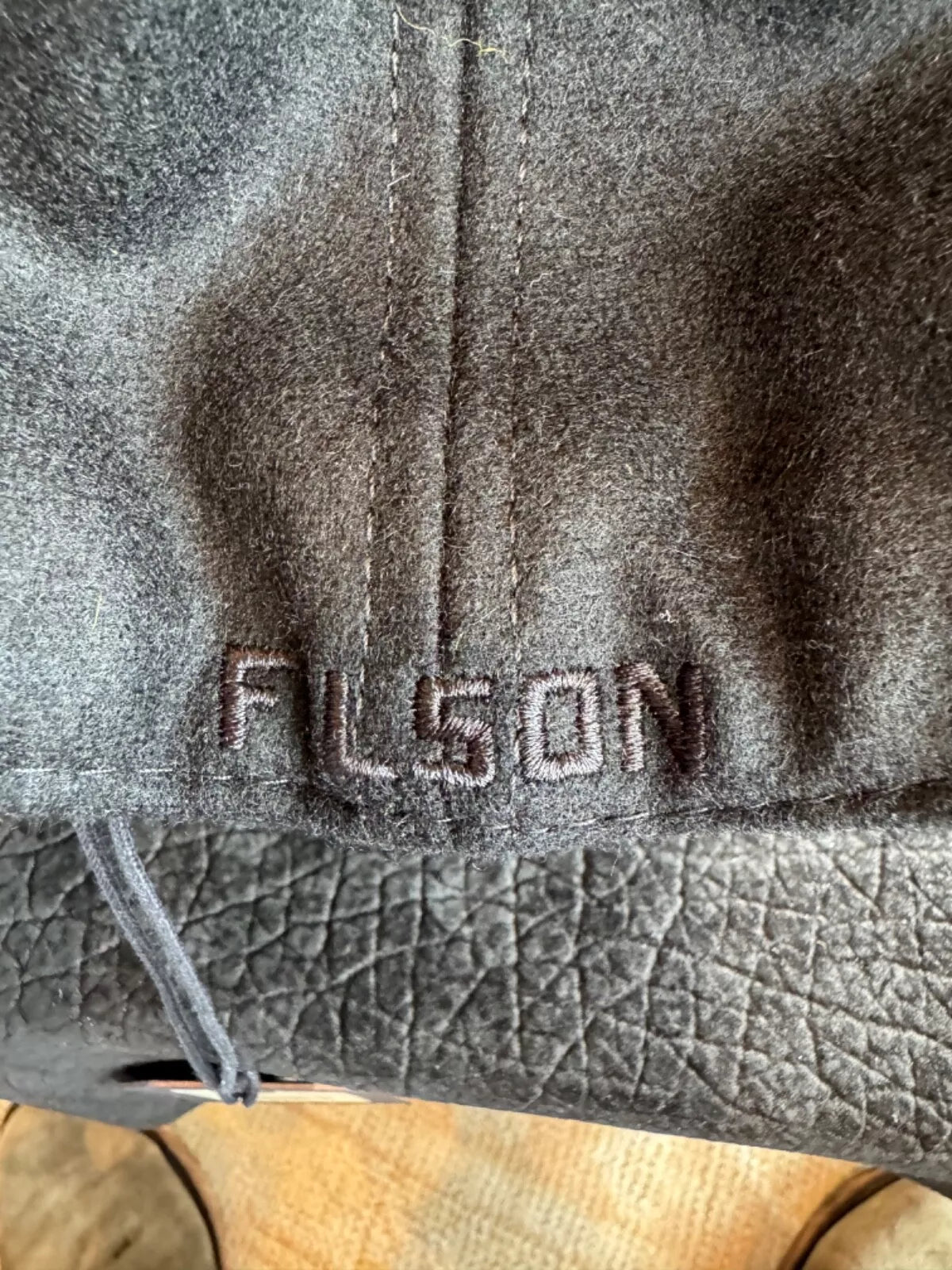 NWT Filson Jackson Fitted Cap Black with Yellow F Size 7 USA 20173389