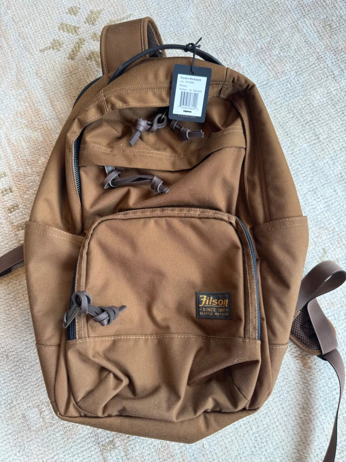 Filson Dryden Backpack in Whiskey New with Tags Sold out long ago 20152980