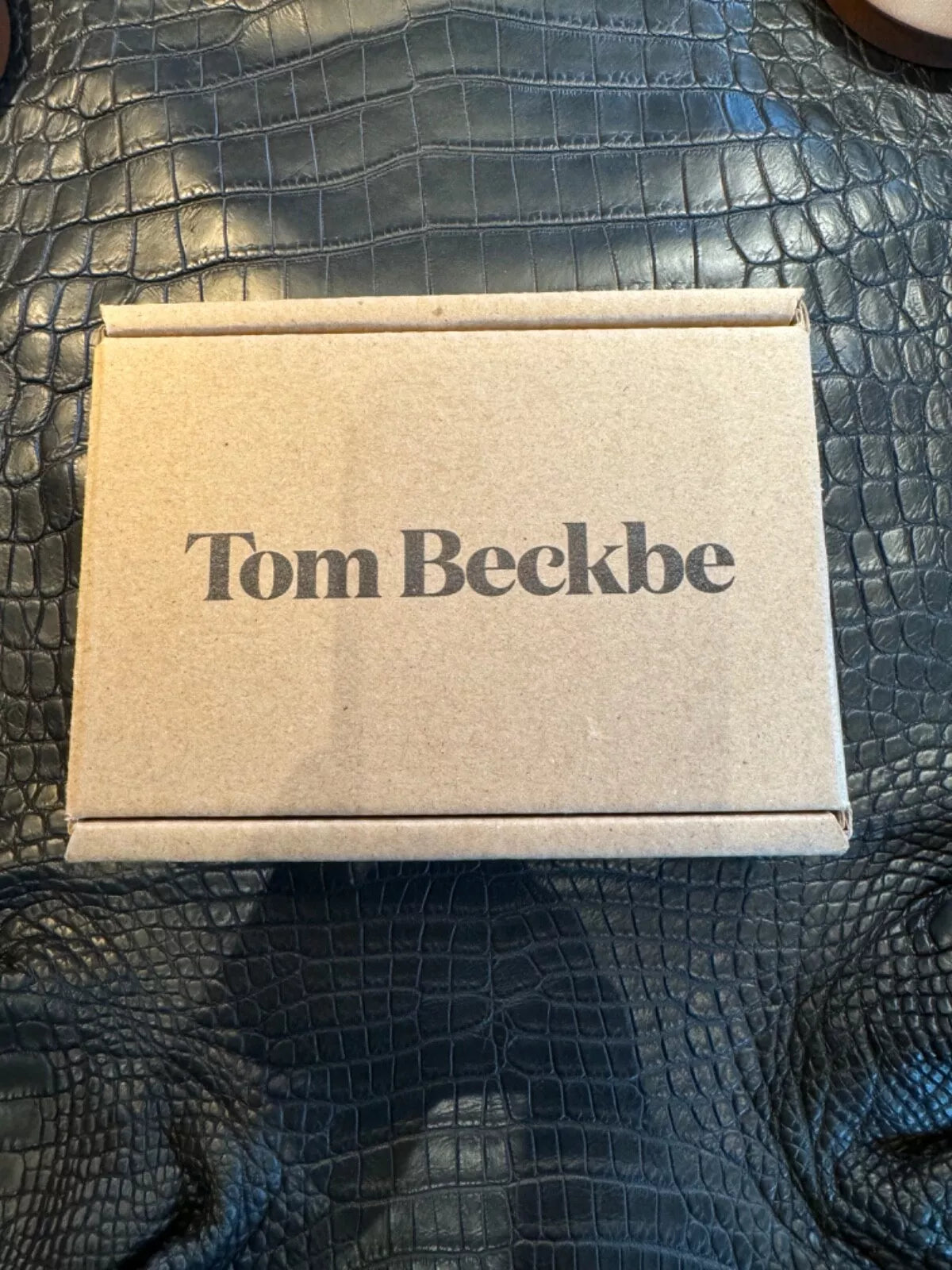 Tom Beckbe Tan Leather Stainless Steel 6OZ Flask New in Box Filson