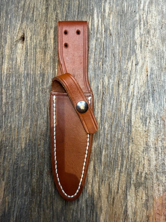 Randall Leather Knife Sheath Model 5-4 Linen stitched early Gutcher tuff find