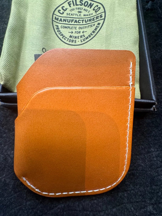 New in Box Filson Front Pocket Cash and Card Case in Tan #20234680 Rare USA 20234680