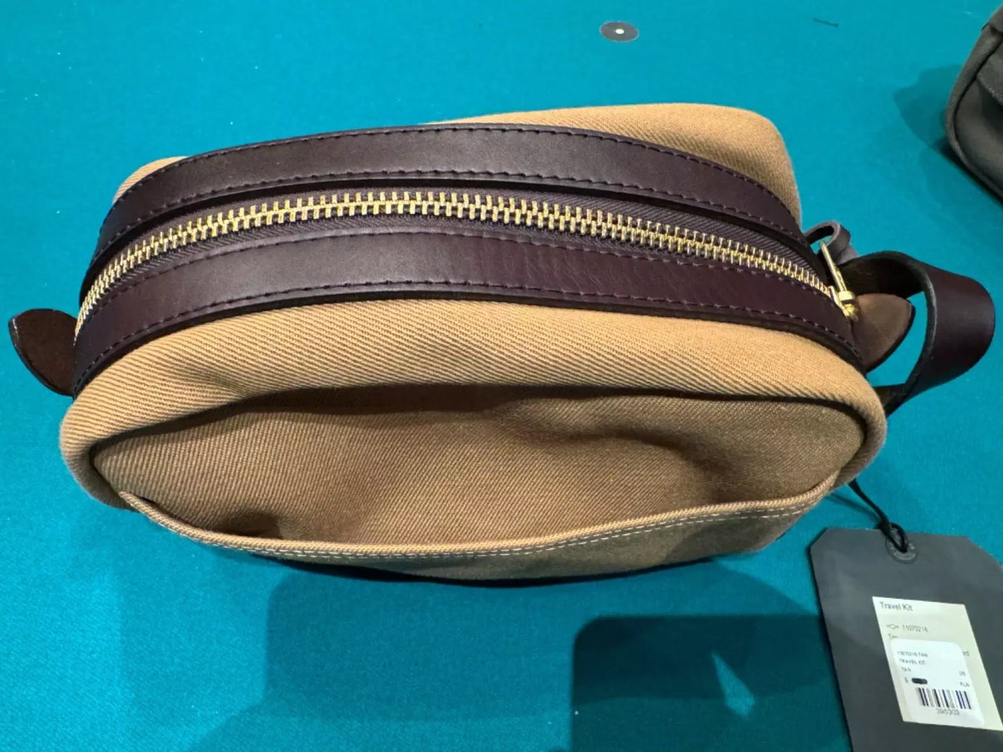 New Filson Travel Kit in Tan Twill and leather Made in USA 11070218