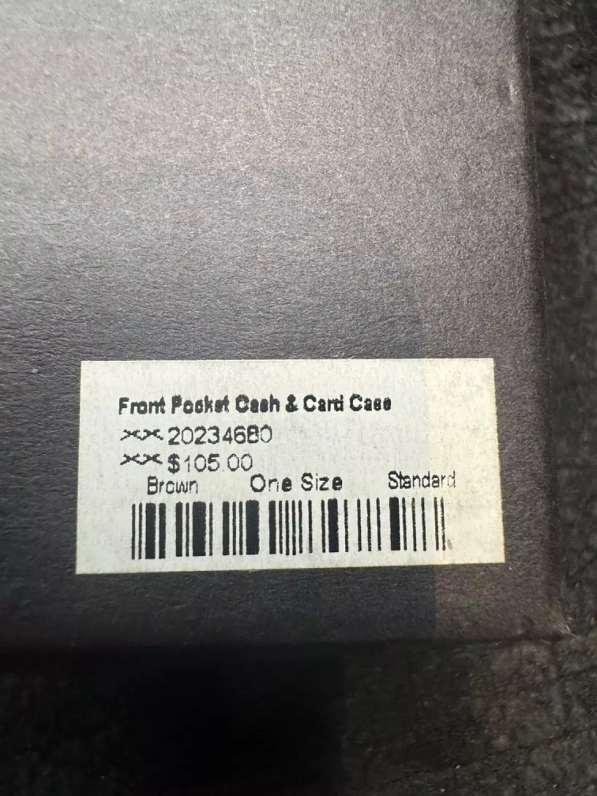 New in Box Filson Front Pocket Cash and Card Case in Brown #20234680 Rare USA