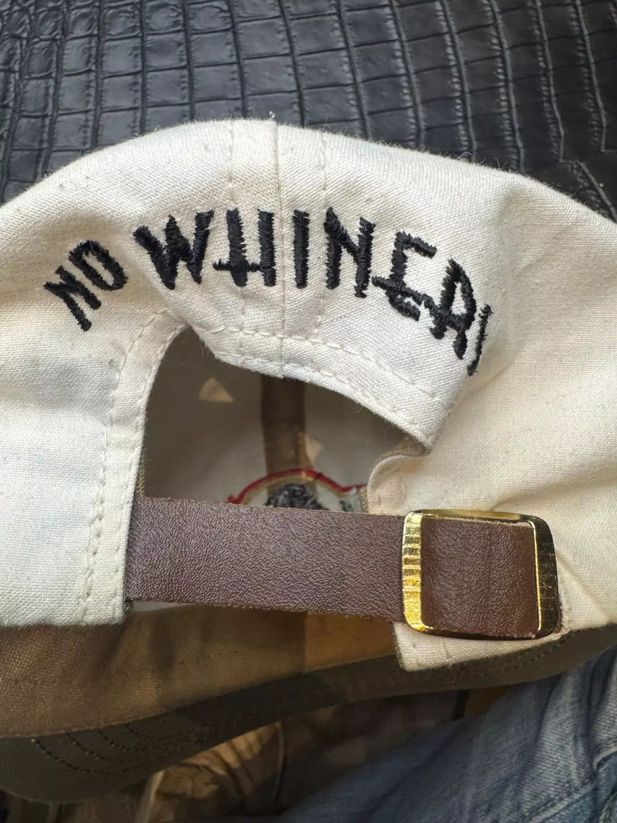 Vintage Filson Cloth Custom Strapback Cap Spanish Peaks Bozeman Montana USA