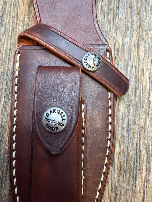 Randall Leather Knife Sheath Model 19-5 with Sharpening stone Randall Snap
