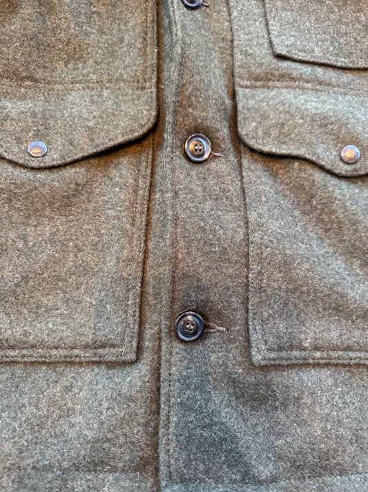 NWT 2021 FILSON LINED MACKINAW WOOL PACKER COAT FOREST GREEN MEDIUM # 20018829