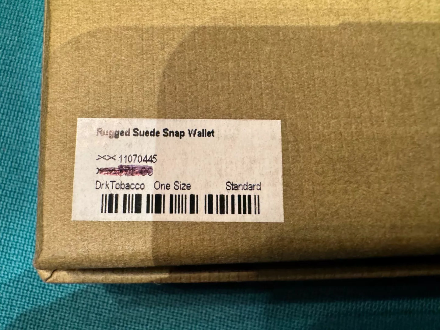 New Filson Rugged Suede Snap Wallet Made in USA # 11070445
