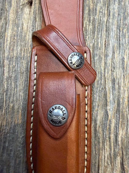 Randall Leather Knife Sheath Model Combat Companion with stone Randall Snap
