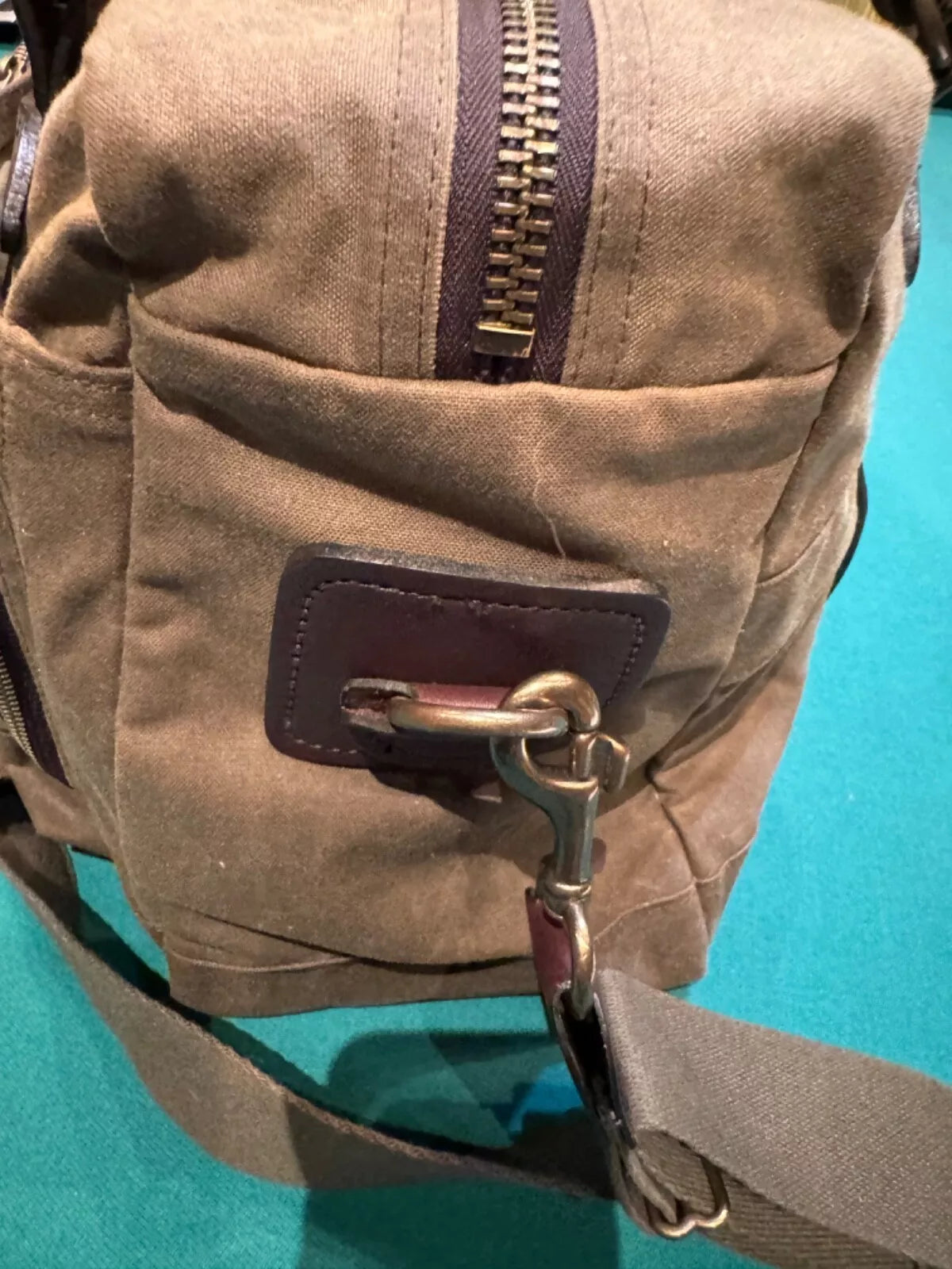 Filson 48-Hour Tin Cloth Briefcase | Made USA | Very Rare | Otter Green | 70328